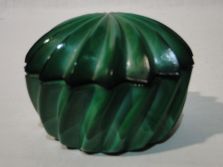 Antik malachit zöld ékszertartó bonbonier