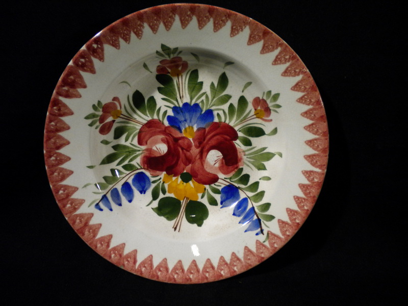 Antik porcelán falitányér falidísz tányér