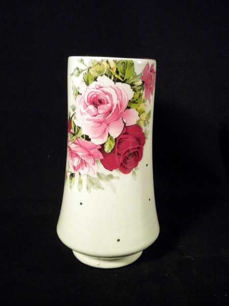 Rózsás porcelán virágváza