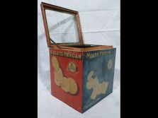 Antik Herdan biscuits reklám pléh doboz