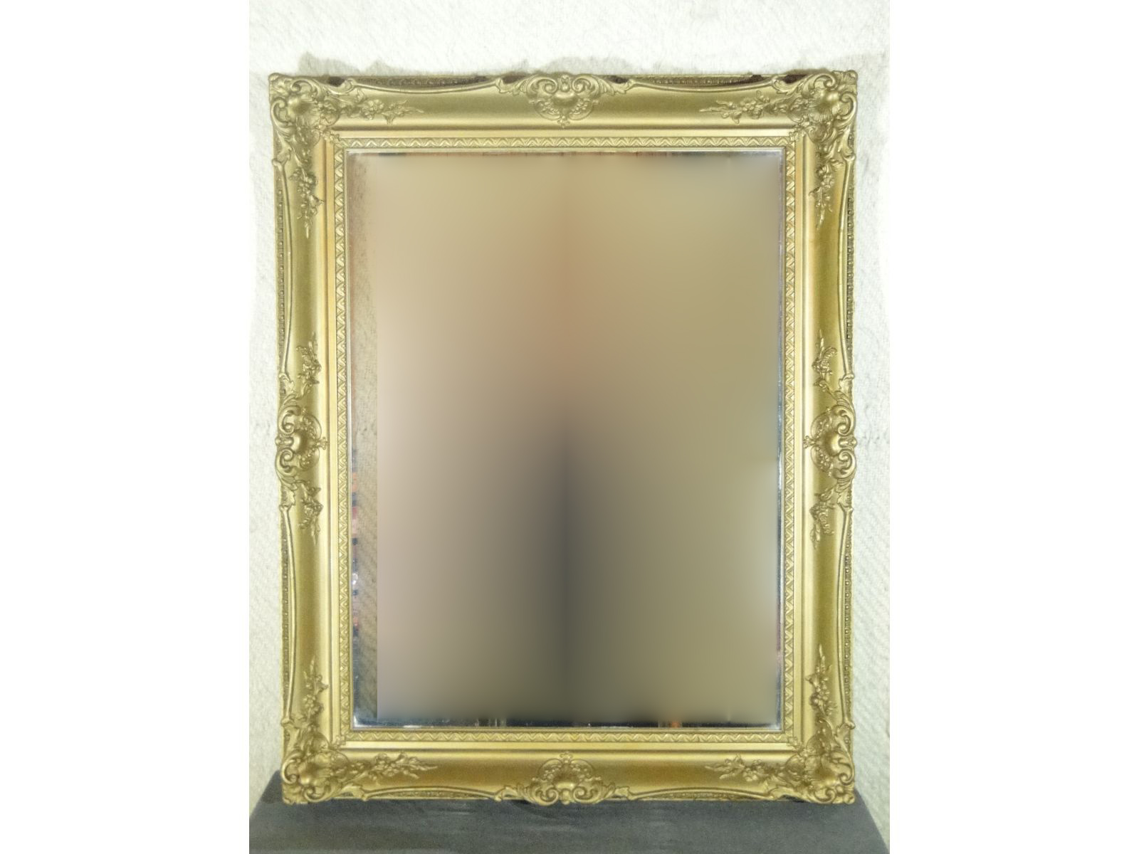 Antik nagyméretű tükör blondel keretben