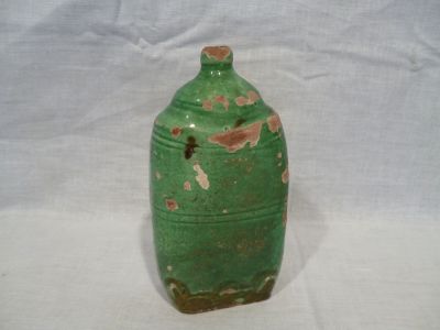 Antik vásárhelyi zöld butella butélia