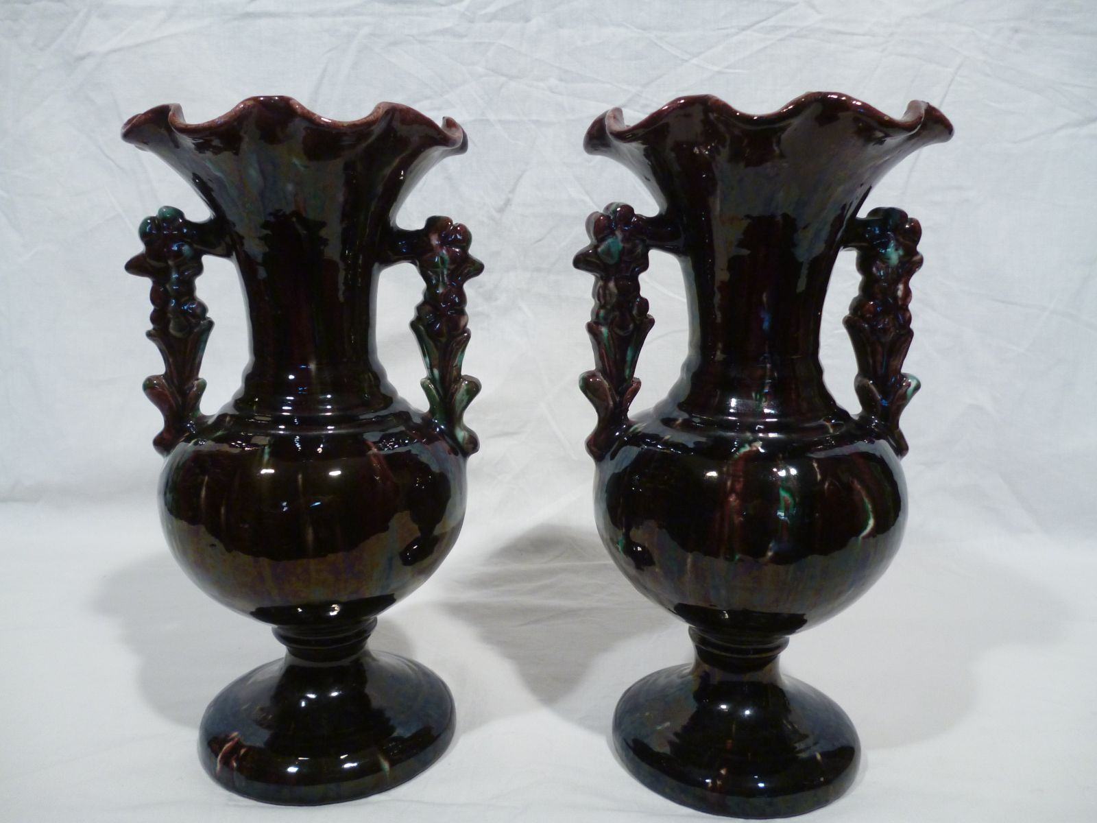 Két db egyforma art deco mezőtúri váza