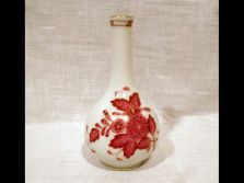 Antik óherendi mini váza bordó viktória