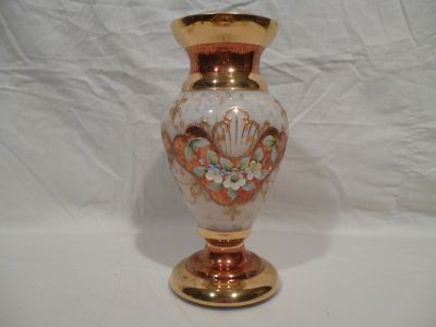 Bohemia közepes méretű üveg váza 21 cm