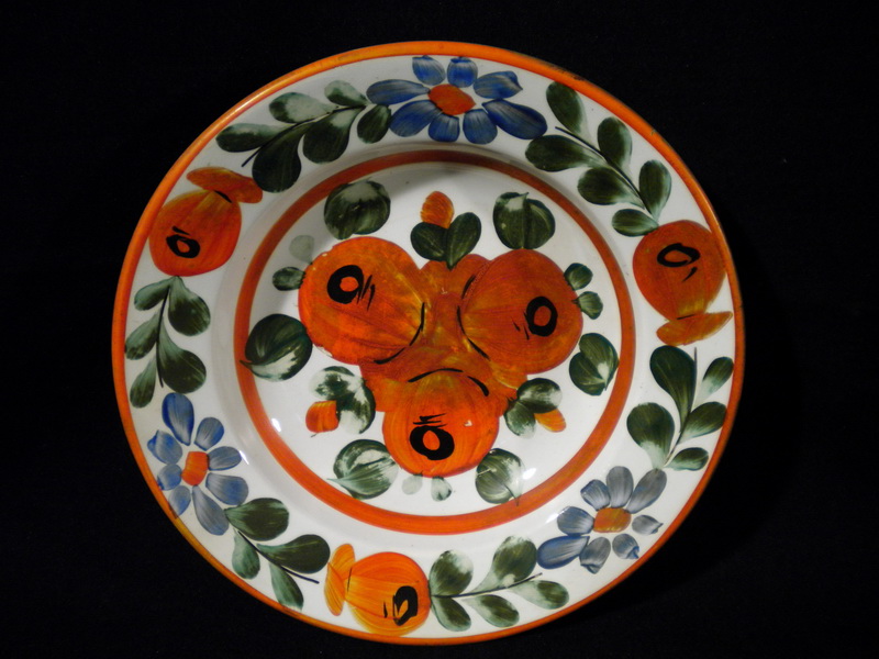 Antik porcelán falitányér falidísz tányér