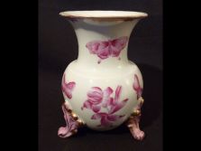 Régi lila viktória herendi váza