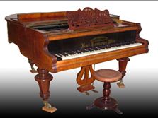 Bécsi Karl Hamburger zongora 1884