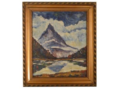 Erich Stetten német festő Alpok 1944